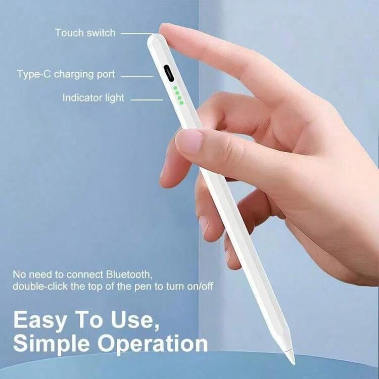 Universal Stylus Pen For All Touchscreen Devices | High Precision Metal Tip | Rechargeable | Long Battery | Compatible with lpad Android & Windows Touch Devices