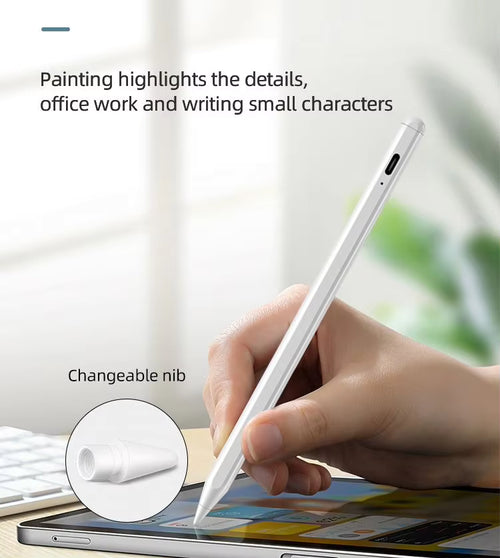 Universal Stylus Pen For All Touchscreen Devices | High Precision Metal Tip | Rechargeable | Long Battery | Compatible with lpad Android & Windows Touch Devices