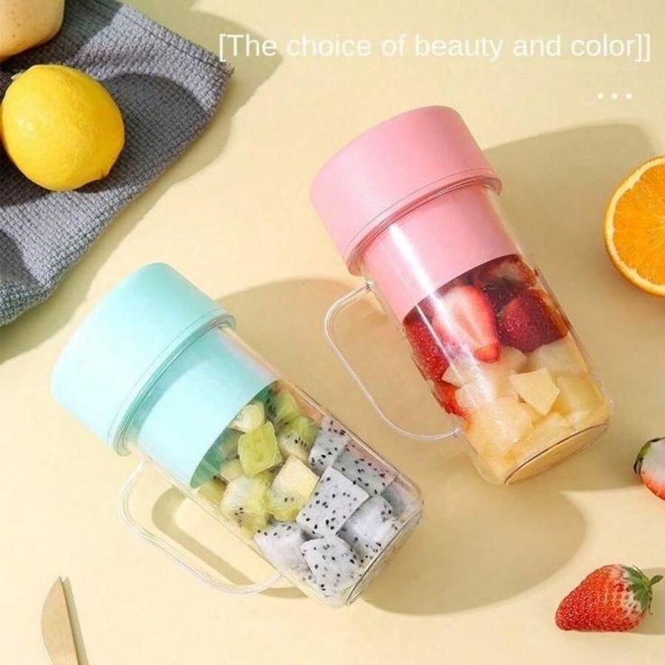 Crusher Juicer 2 In 1 Mini Portable USB Rechargeable High Quality 6 Blades